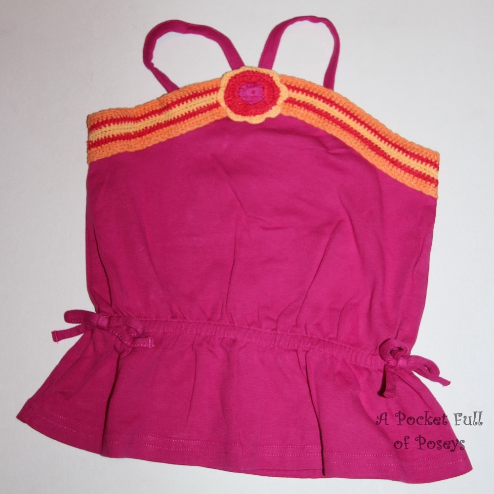 Fiesta Del Sol Gymboree Top Crochet Trim Tank NWT
